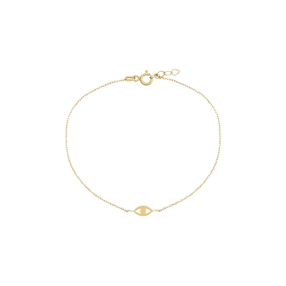 Mini Evil Eye Bracelet 14K