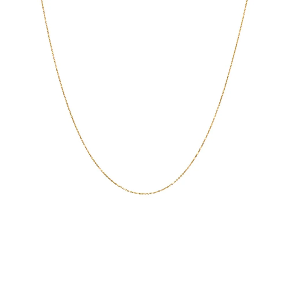Dainty Cable Chain Necklace 14K
