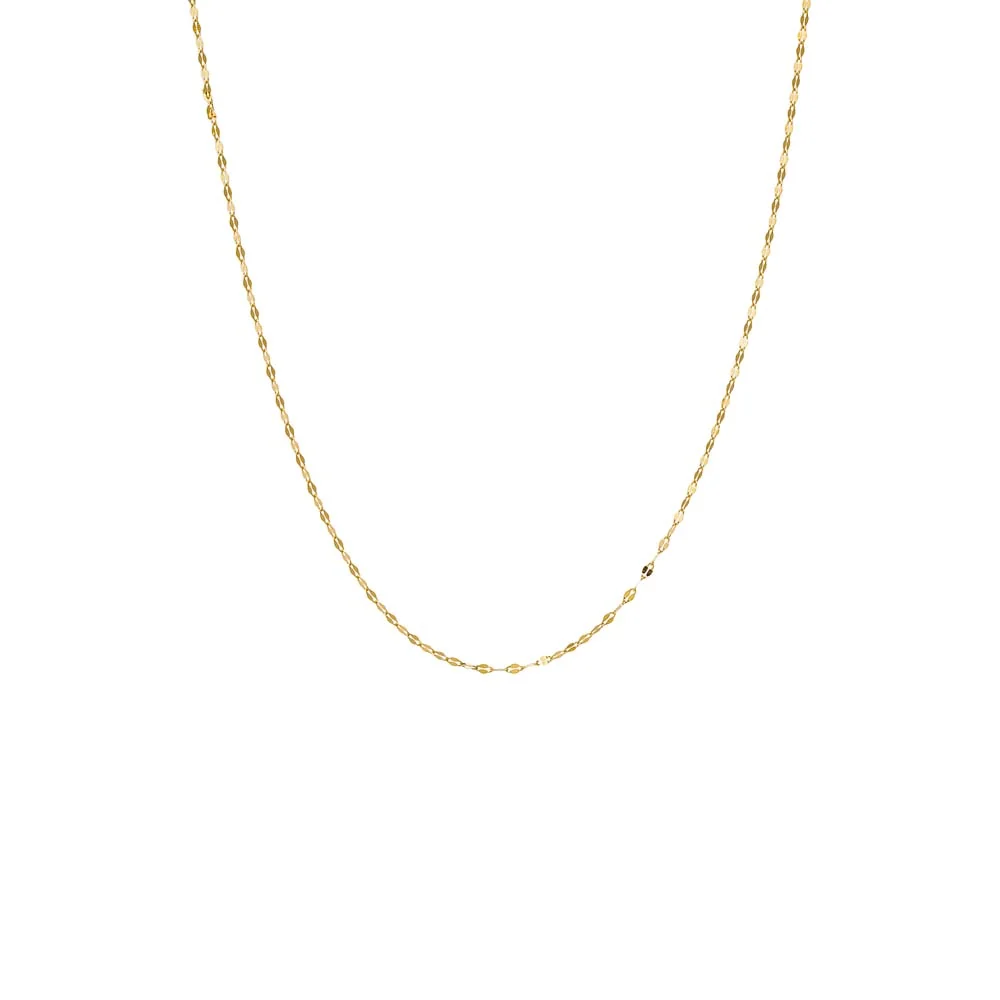 Dainty Mariner Chain Necklace 14K