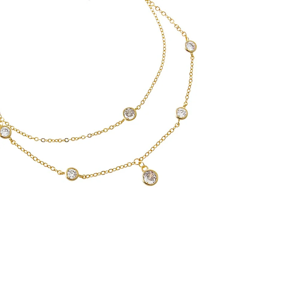 CZ Bezels Bracelet Combo Set