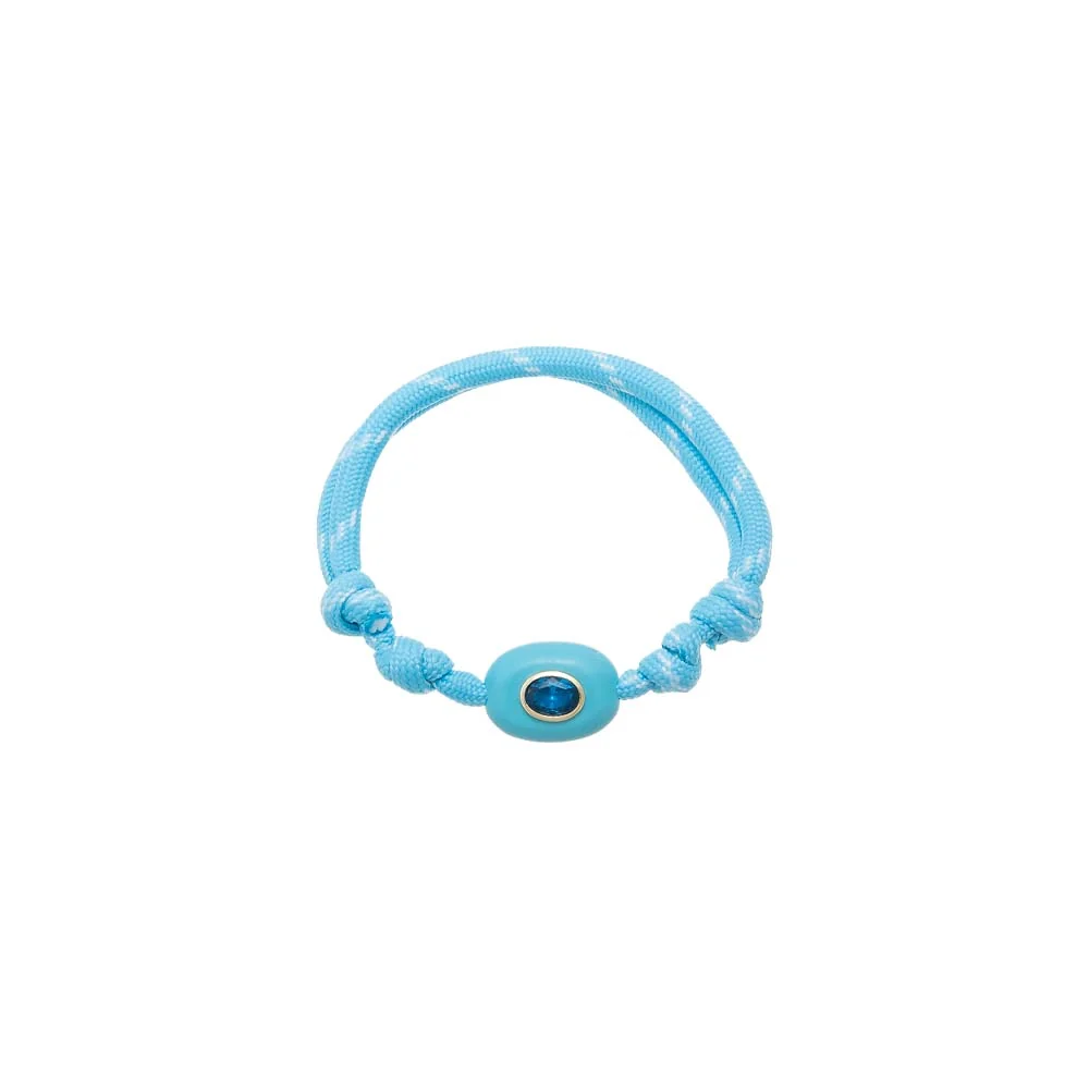 Colored Natural Stone Adjustable Cord Drawstring Bracelet