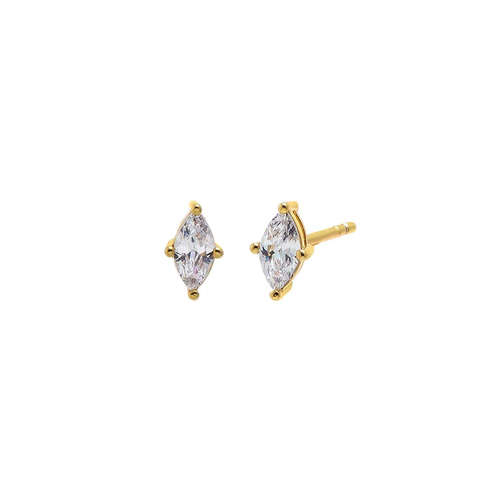 Mini Marquise CZ Stud Earring