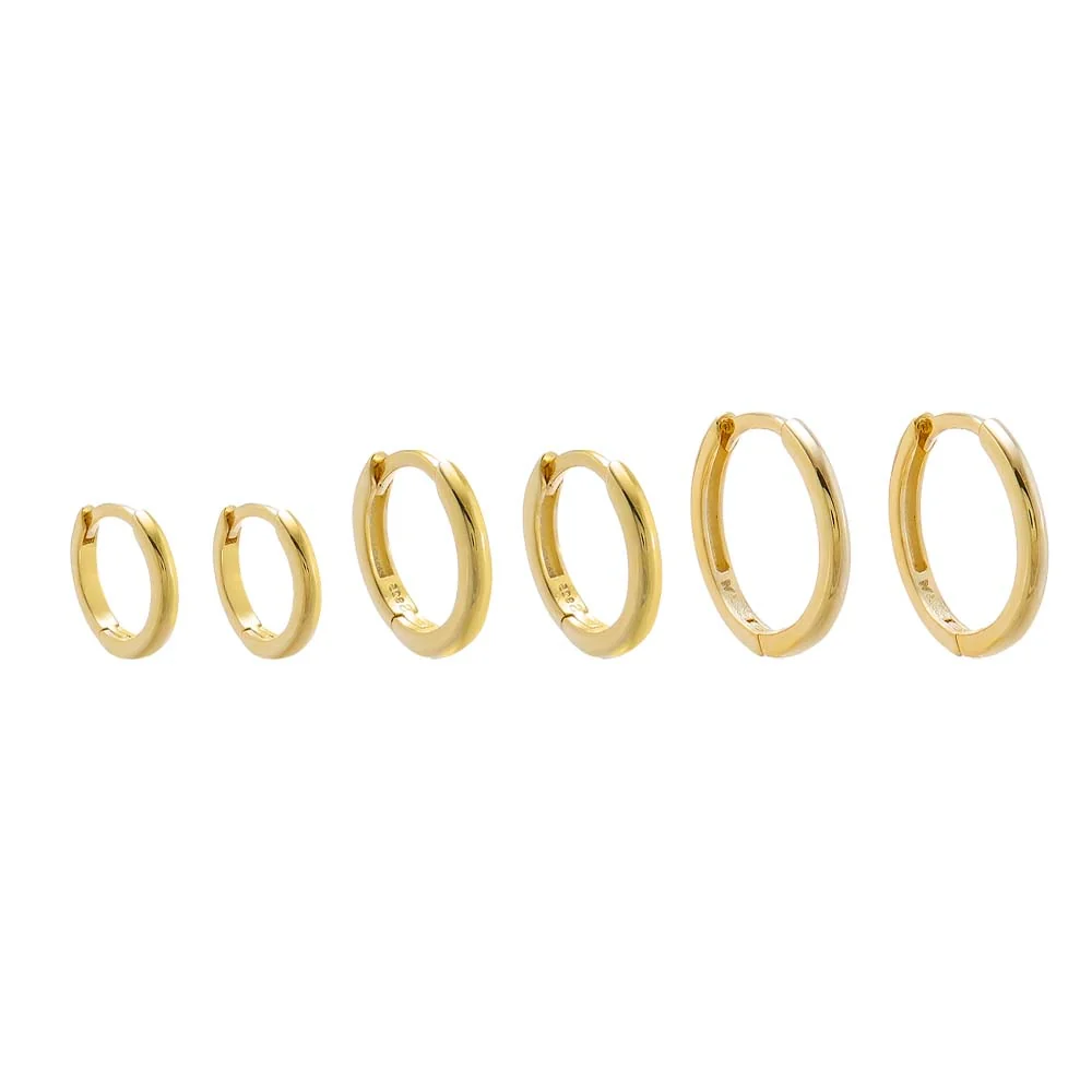 Solid Huggie Earring Combo Set