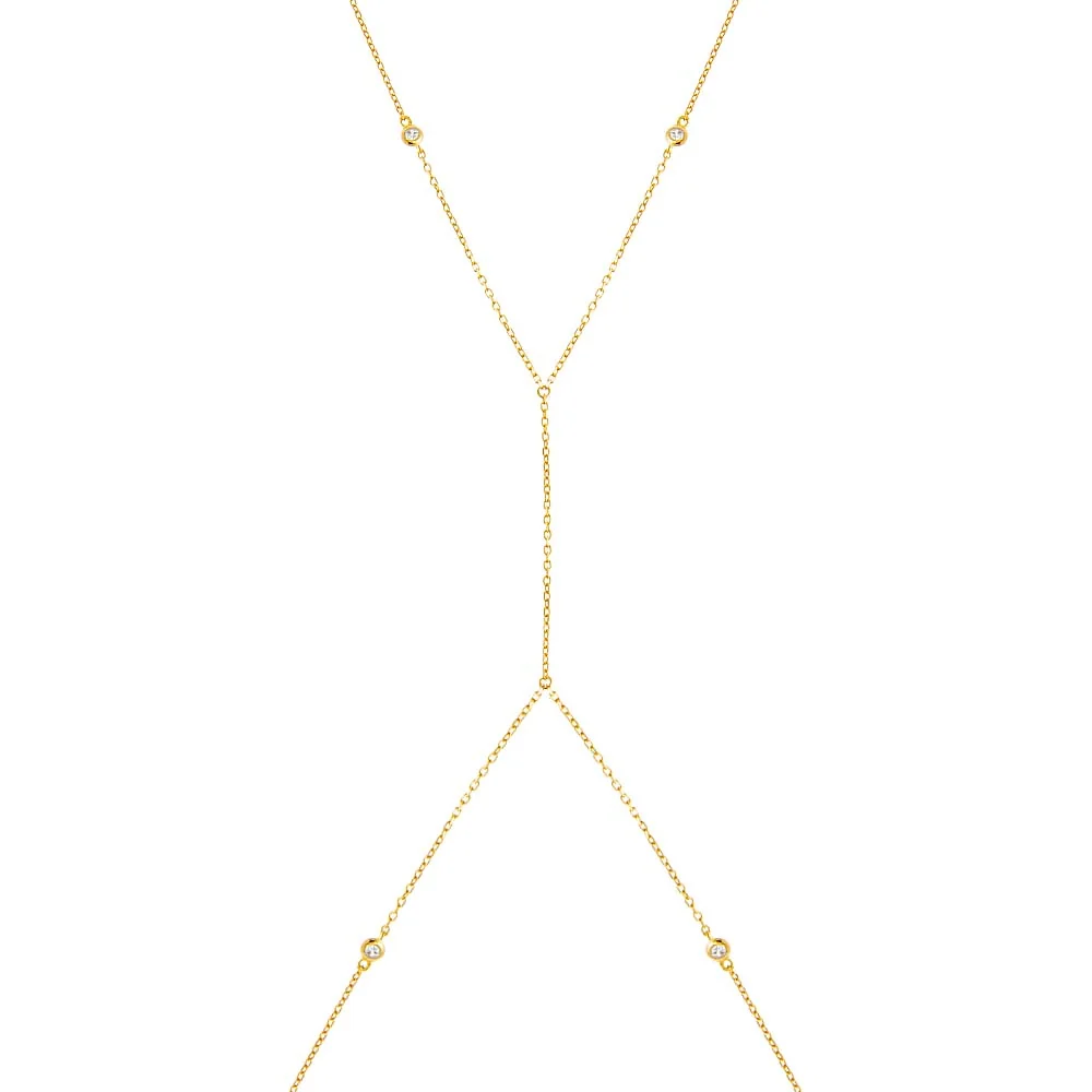 CZ Bezel Station Body Chain