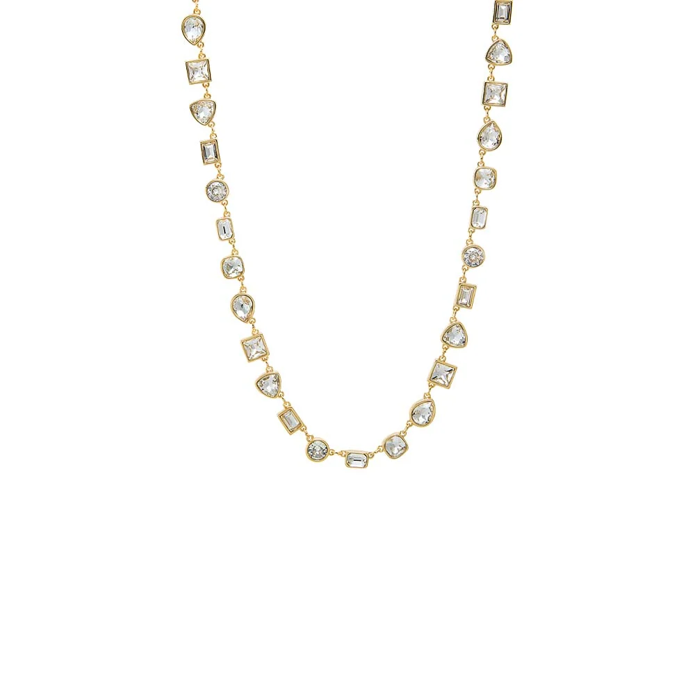 CZ Multi Shape Link Tennis Necklace