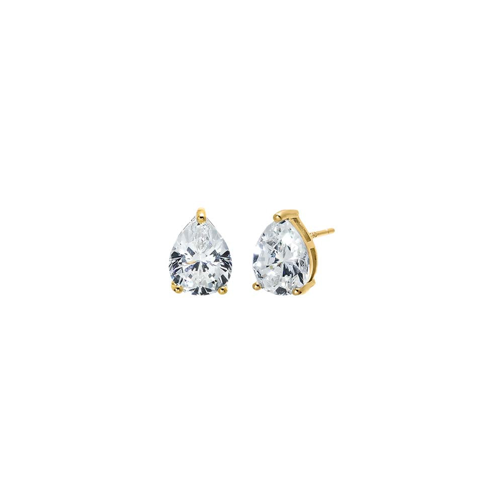 Moissanite Pear Stud Earring