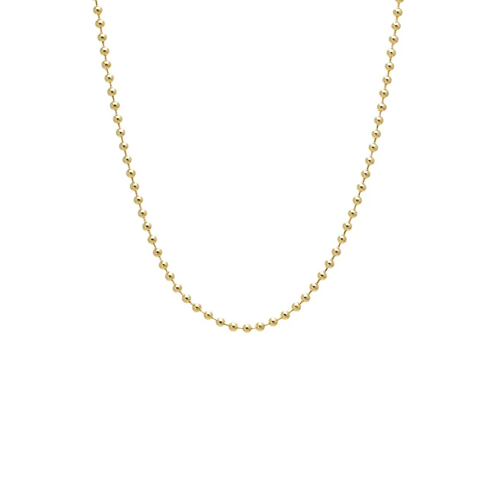 Chunky Beaded Ball Chain Necklace