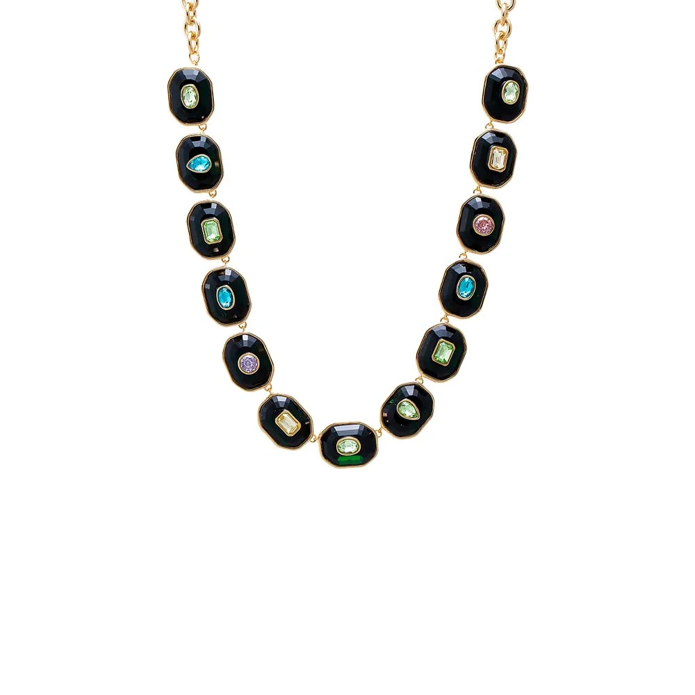 Midnight Charm Statement Necklace