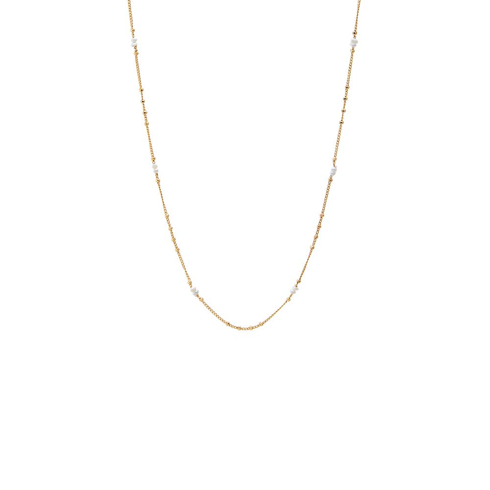 Pearl Station Chain Necklace