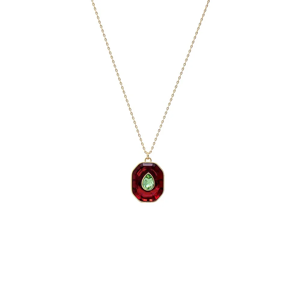 Fancy Octagon Pear Pendant Necklace