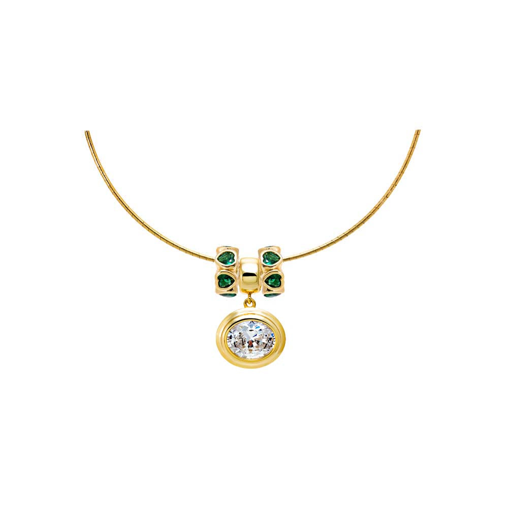 CZ Colored Heart Bezel Charm - Image 7