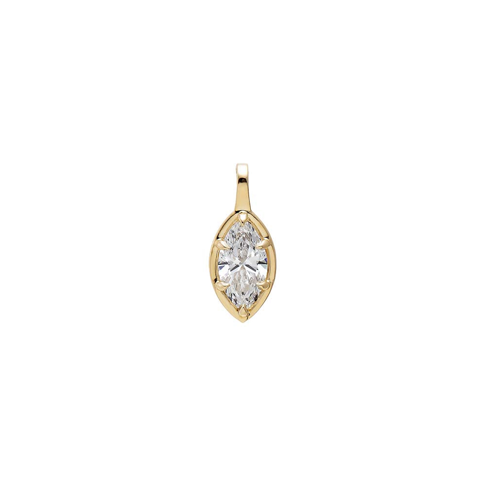 Lab Grown Diamond Marquise Classic Charm 14K