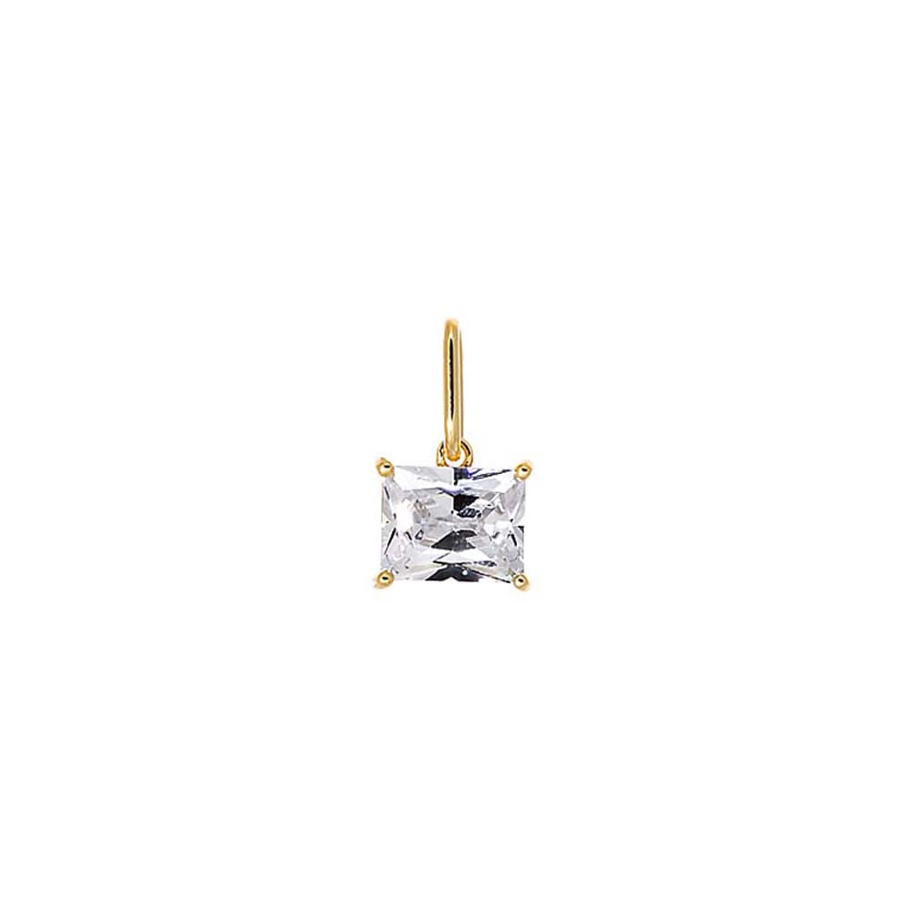 Colored CZ Emerald Charm
