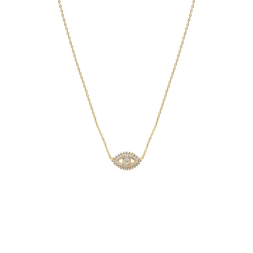 Evil Eye CZ Pendant Necklace