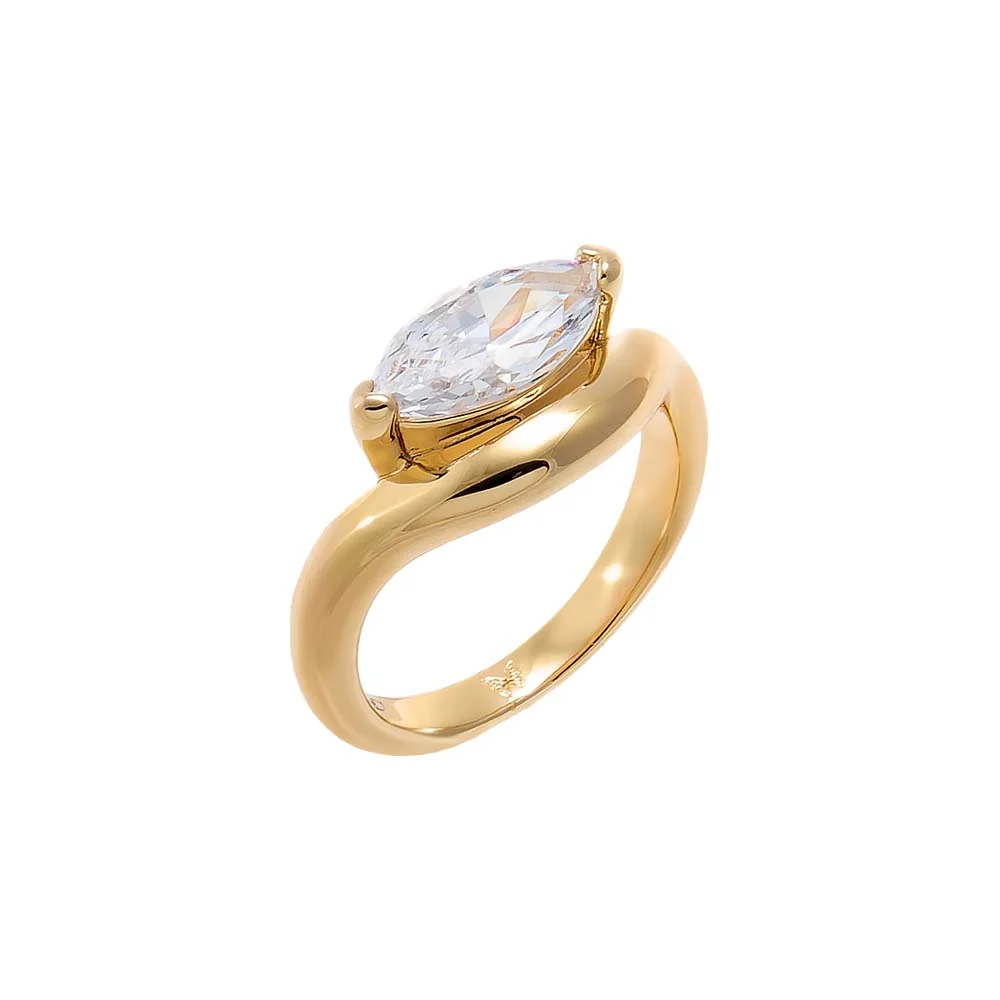 CZ Marquise Pinky Ring