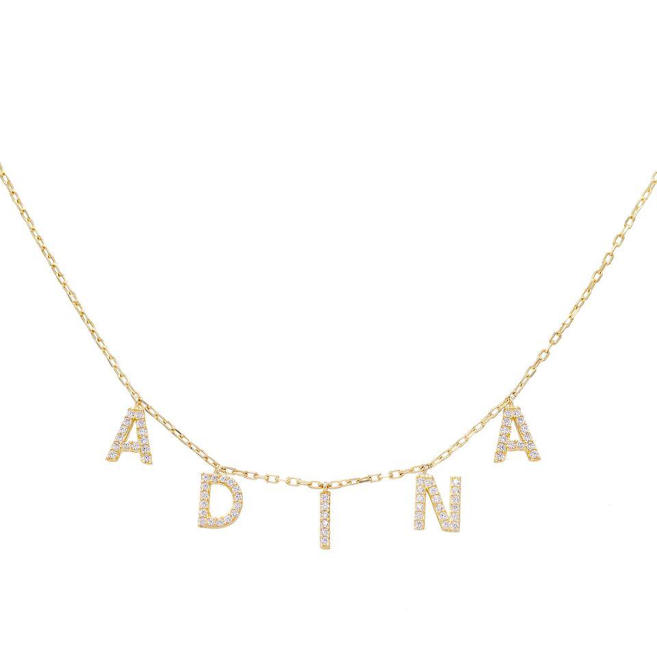Block Name Necklace